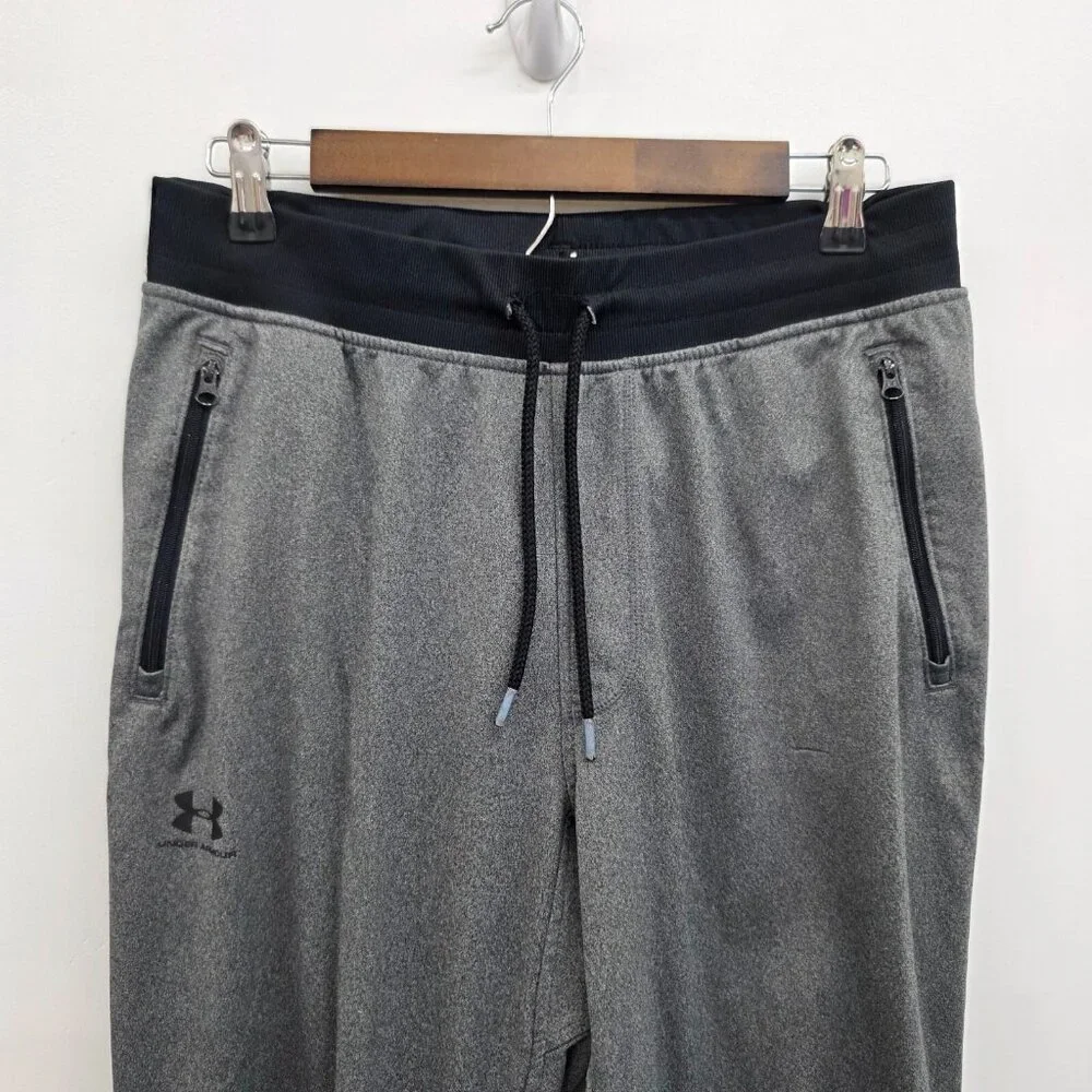 Under Armour Joggers‎ Mens Large Grey Loose Fit Drawstring Elastic Waist/Ankles